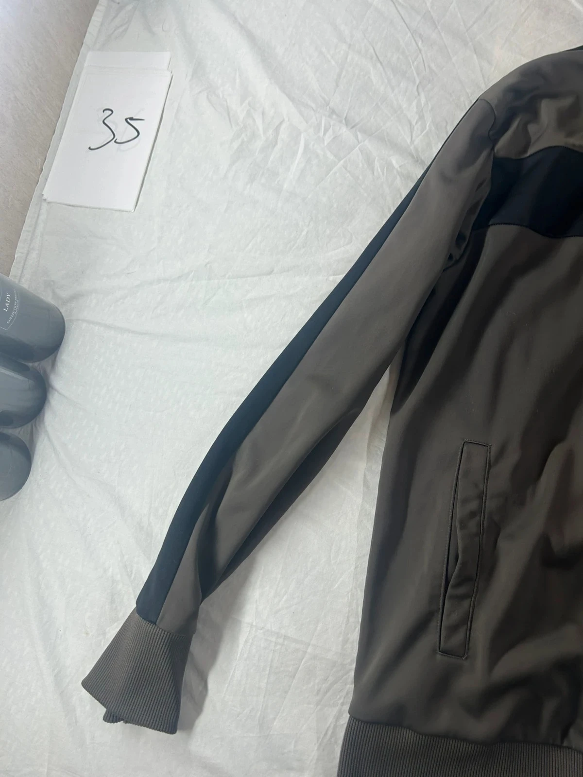 Veste gilet zippé domyos marron noir – photo 4